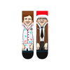 men's stance christmas vacation socks featuring clark griswold