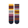 purple blue and yellow striped stance men's socks