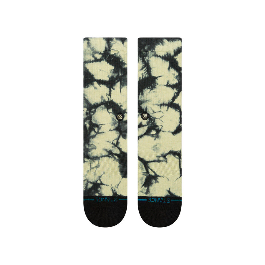 Stance Combed Cotton Crew Socks - Well Worn - Green/Black