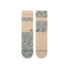 washed grey and orange stance men's crew sock