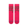 pink harry potter men's stance socks with the phrase happee birthdae harry