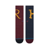 1 blue and 1 red men's harry potter crew length stance socks ron & harry