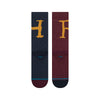 1 blue and 1 red men's harry potter crew length stance socks ron & harry