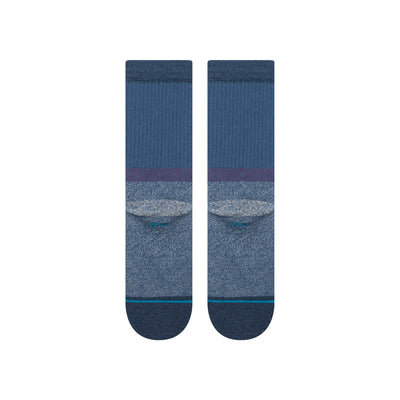 blue and purple mens butter blend stance crew socks