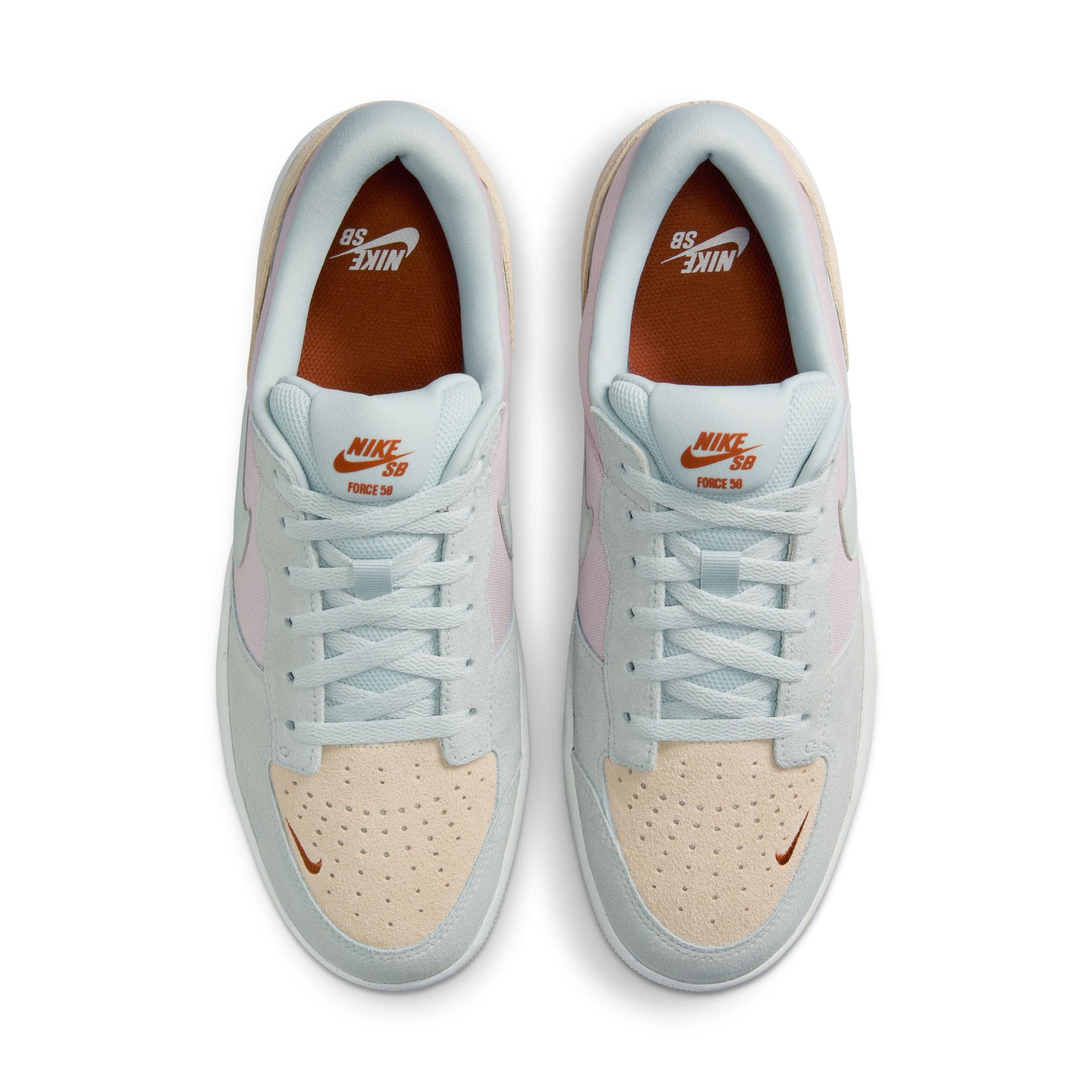 multi colored women's nike sb force 58 with white sole
