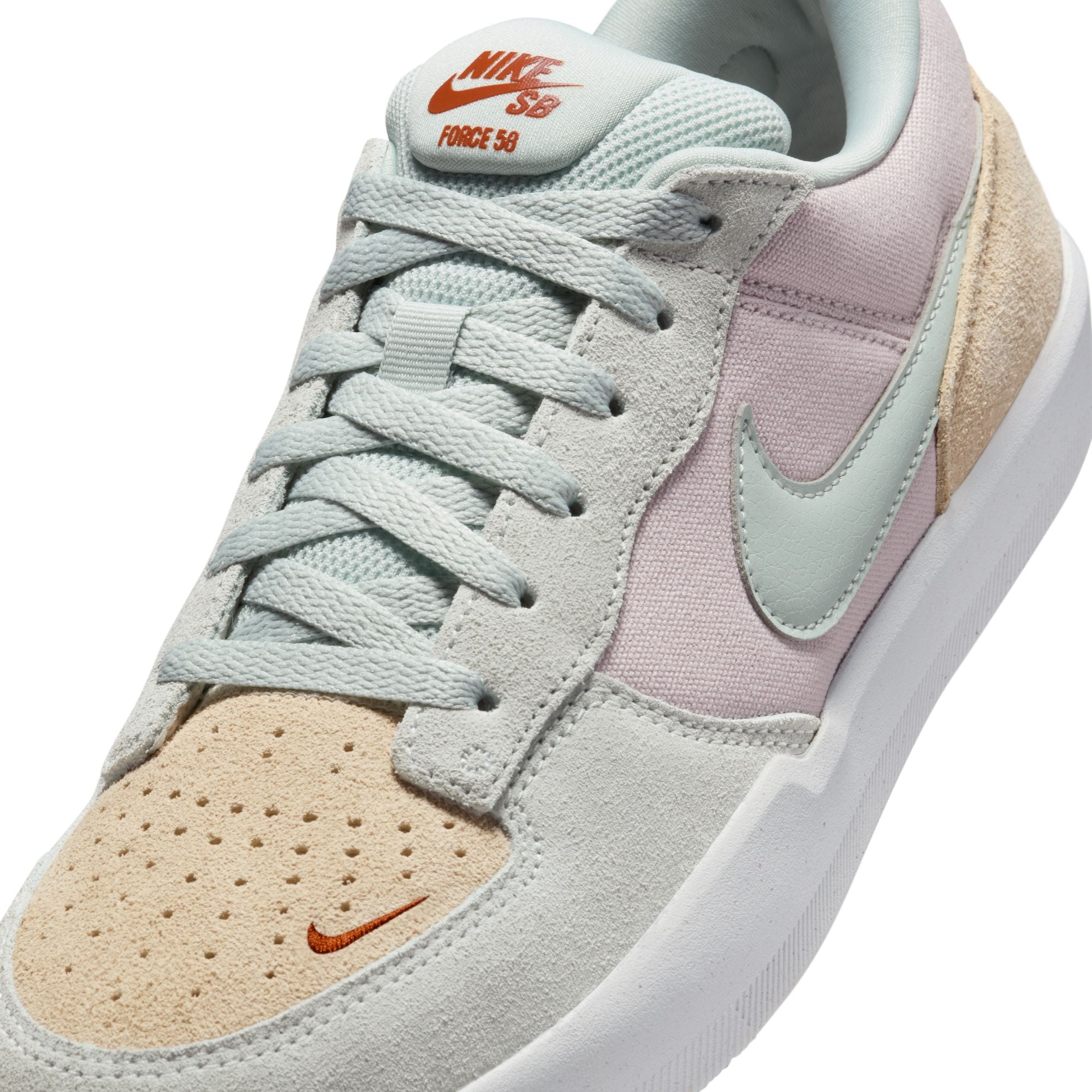 multi colored women's nike sb force 58 with white sole