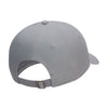 grey nike dad hat with white logo