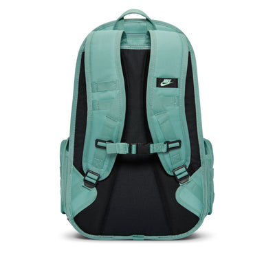 Teal backpack with Nike logo on a white background