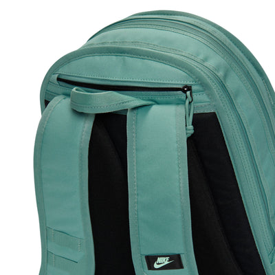 Teal backpack with Nike logo on a white background