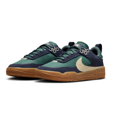 blue and green nike sb kids day one shoes with pull tab and gum sole