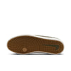 olive green nike sb malor suede skate shoes with white soles