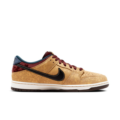 Nike SB Dunk Low Pro "City of Cinema" - Celestial Gold/Black/Dark Team Red/Armory Navy/Baroque Brown