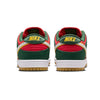 green and red nike sb Seattle Supersonics dunk low pro with with stripe outlined in yellow with white and gum sole