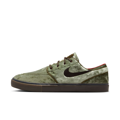 Green velvet nike sb janoski men's skateboard shoe with gum sole