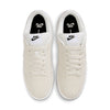 ivory nike sb dunk low with white and gum sole