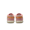 PINK AND ORANGE NIKE SB DUNK PRO LOW WITH OLIVE SWOOSH AND LACES AND OFF WHITE SOLE