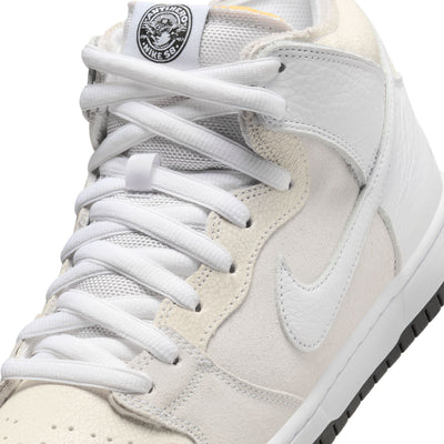 all white suede nike sb x antihero skateboards dunk high