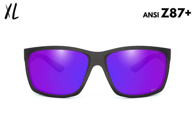 Breach XL - Matte Black - Purple Polarized ANSI Z87+