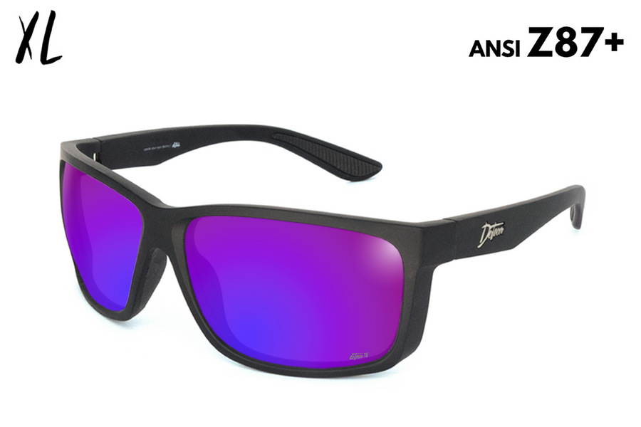 Breach XL - Matte Black - Purple Polarized ANSI Z87+