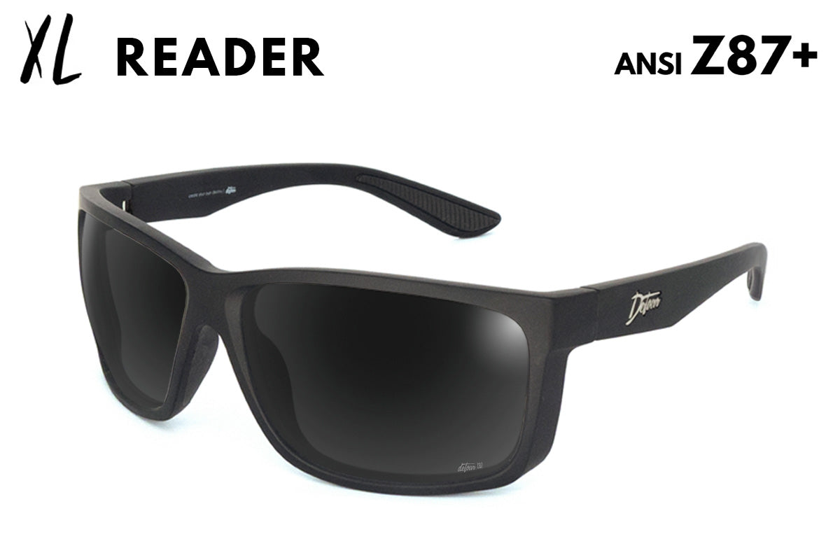 Breach XL Reader - Matte Black - Jet Black Polarized ANSI Z87+