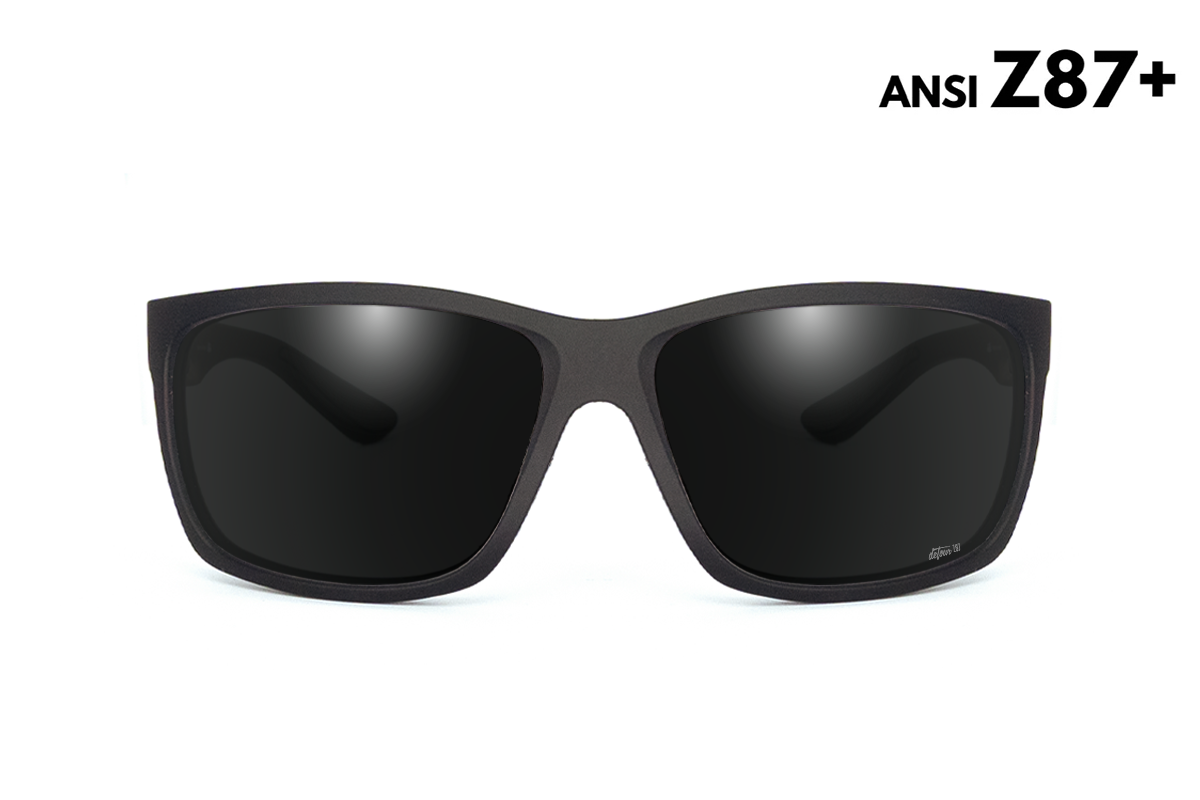 Breach Reader - Matte Black - Jet Black Polarized ANSI Z87+