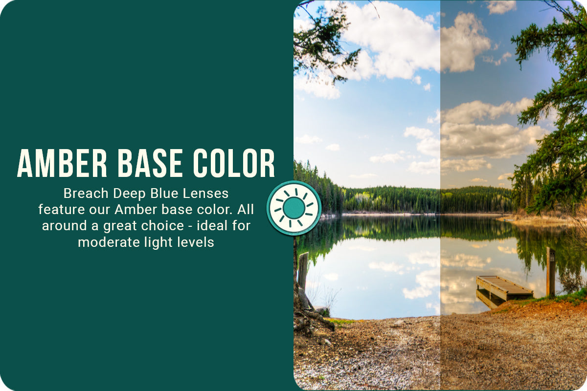 Breach - Matte Black - Deep Blue Polarized ANSI Z87+