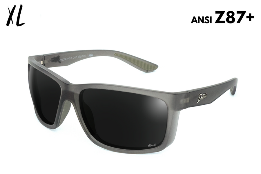 Breach XL - Frosted Gray - Jet Black Polarized ANSI Z87+