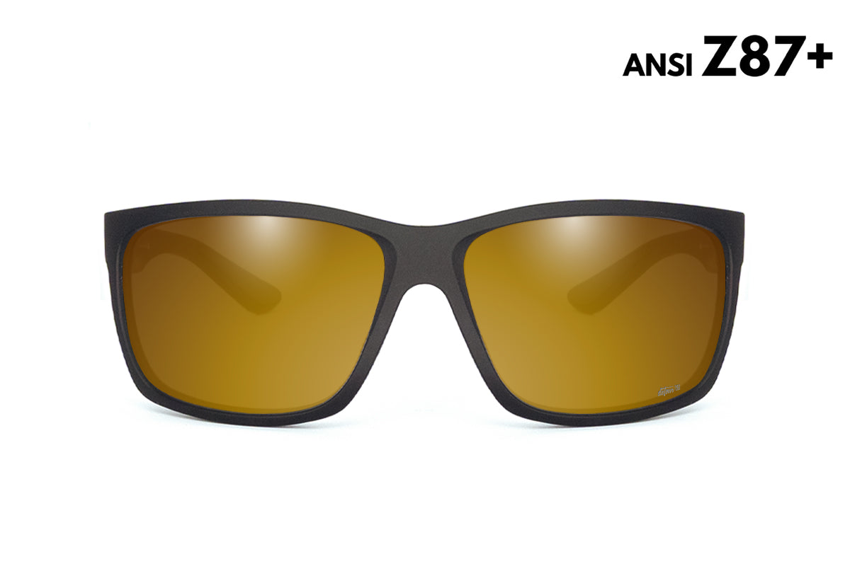 Breach - Matte Black - 24K Gold Polarized ANSI Z87+
