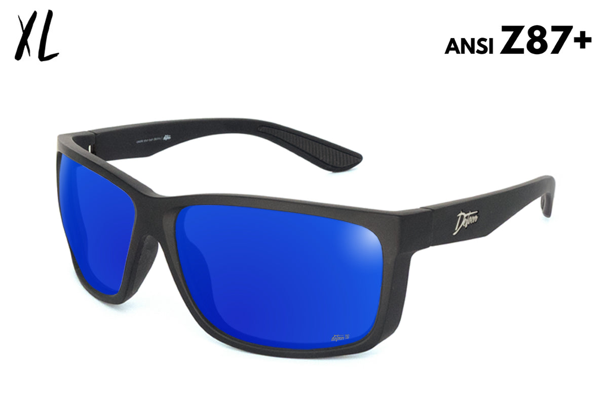 Breach XL - Matte Black - Deep Blue Polarized ANSI Z87+