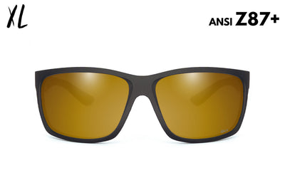 Breach XL - Matte Black - 24k Gold Polarized ANSI Z87+