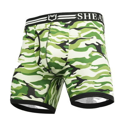SHEATH 4.0 Polyester Camo Men's Dual Pouch Boxer Brief