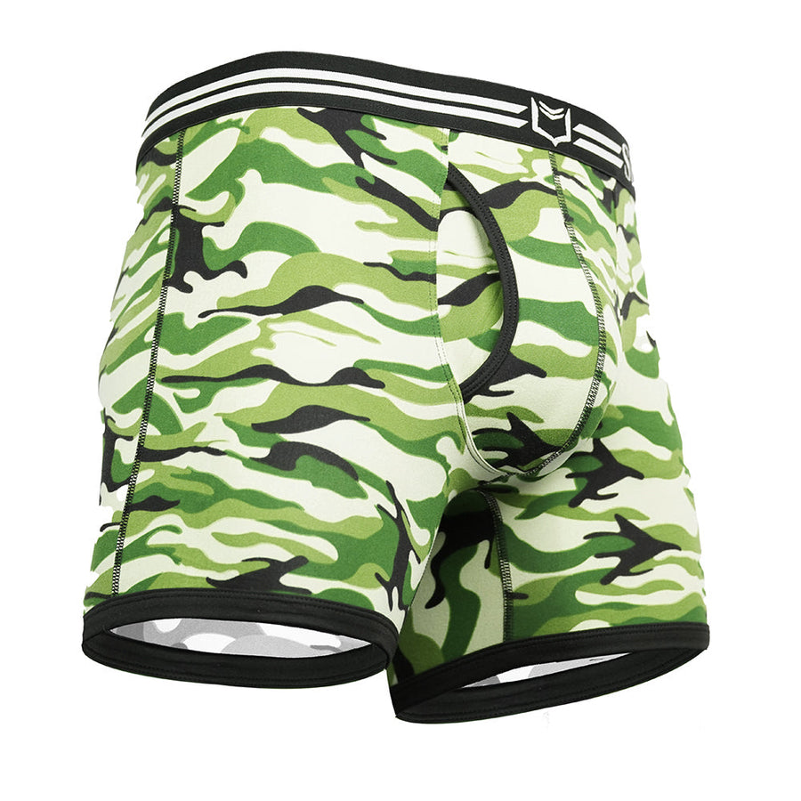 SHEATH 4.0 Polyester Camo Men's Dual Pouch Boxer Brief