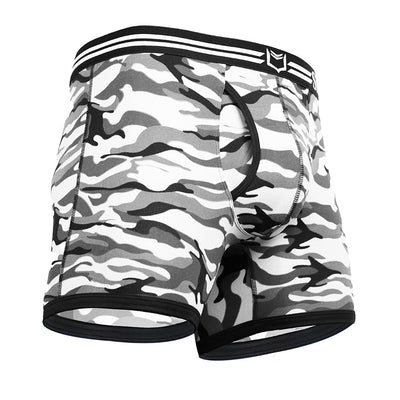 SHEATH 4.0 Polyester Camo Men's Dual Pouch Boxer Brief