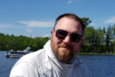 Coastal XL - Matte Silver - Blue Gradient Polarized