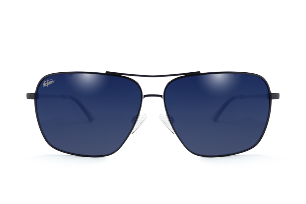 Coastal - Matte Black - Blue Gradient Polarized