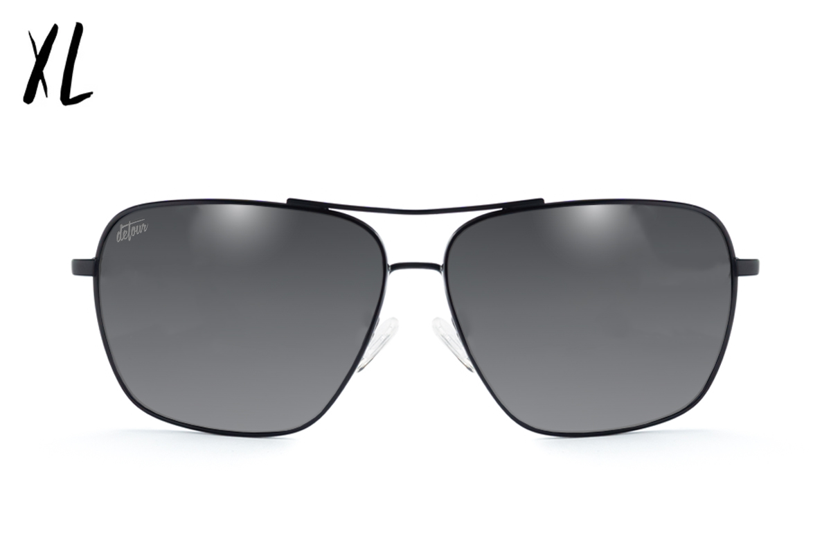 Coastal XL - Matte Black/Grey Tortoise - Silver Bullet Polarized