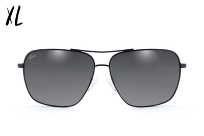 Coastal XL - Matte Black/Grey Tortoise - Silver Bullet Polarized