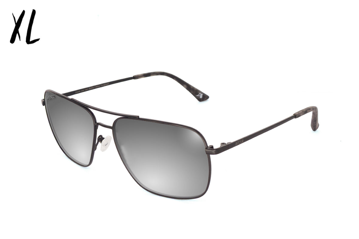 Coastal XL - Matte Black/Grey Tortoise - Silver Bullet Polarized
