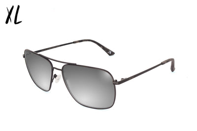 Coastal XL - Matte Black/Grey Tortoise - Silver Bullet Polarized