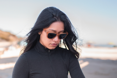 Frosted Sandstone - Jet Black Lens Polarized - Essentials