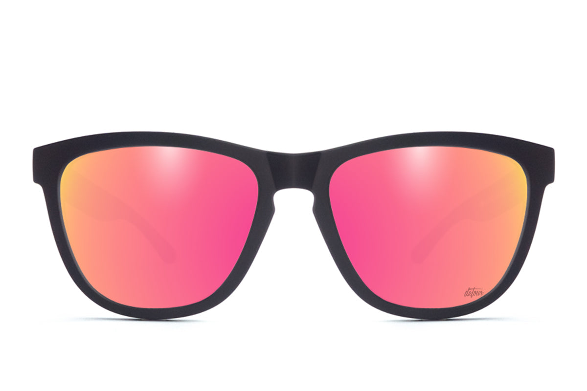 Matte Black - Pink Lemonade Lens Polarized - Essentials