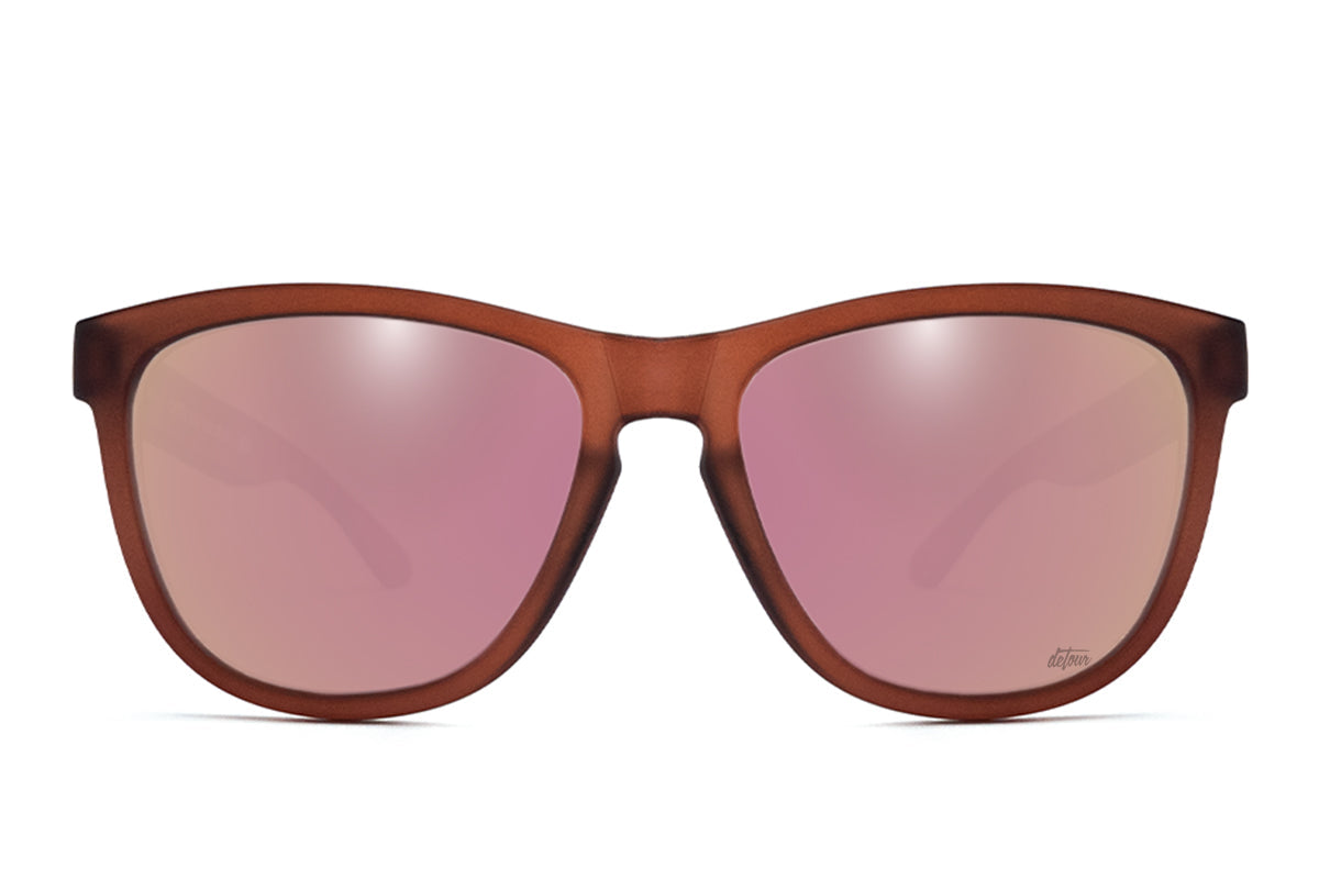 Frosted Burgundy - Rose Pink Lens Polarized - Essentials