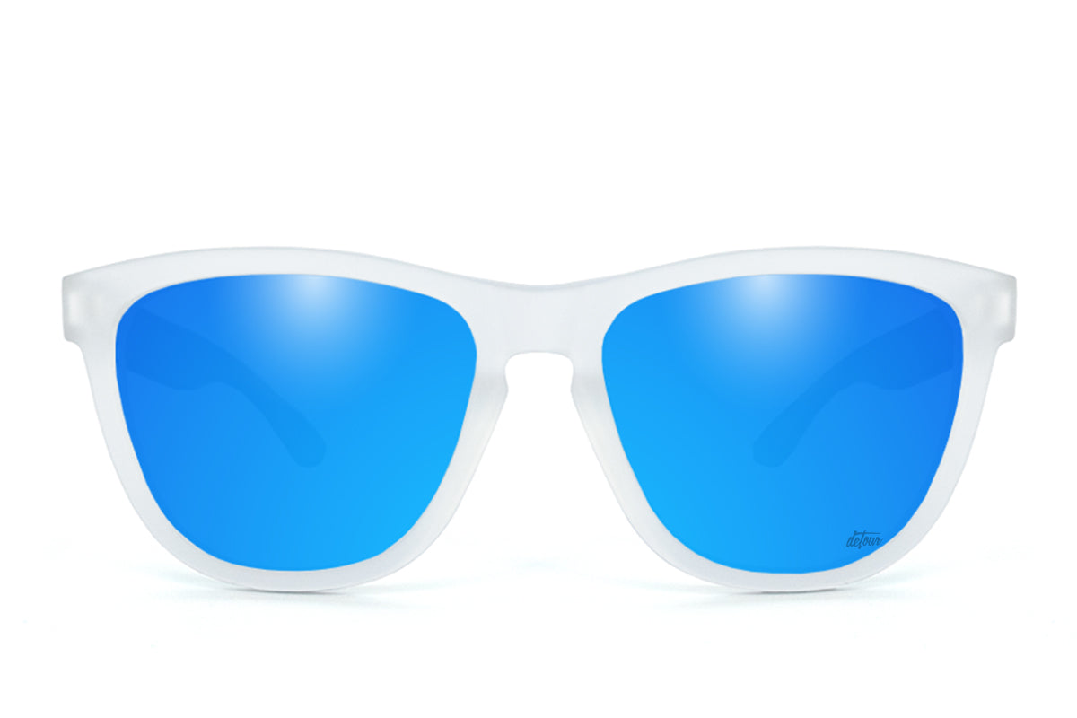 Frosted Clear - Electric Blue Lens Polarized - Essentials