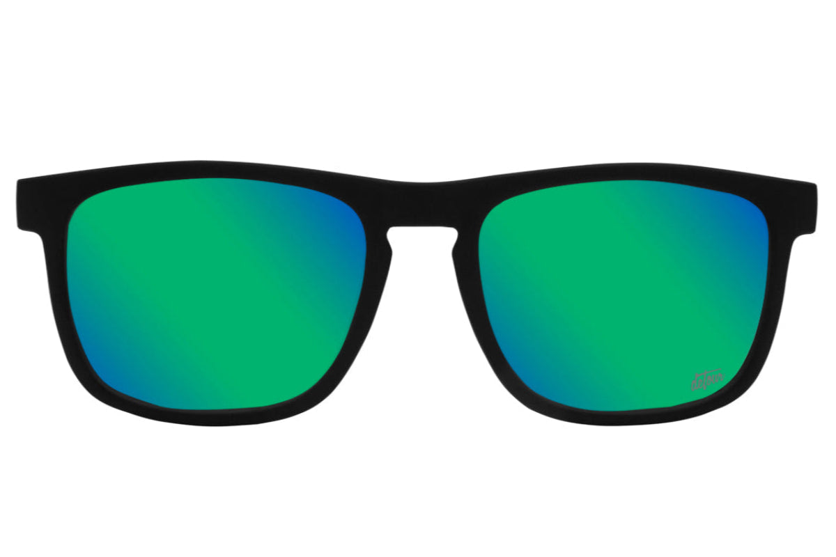 Floaties XL - Matte Black - Green Machine Lens Polarized