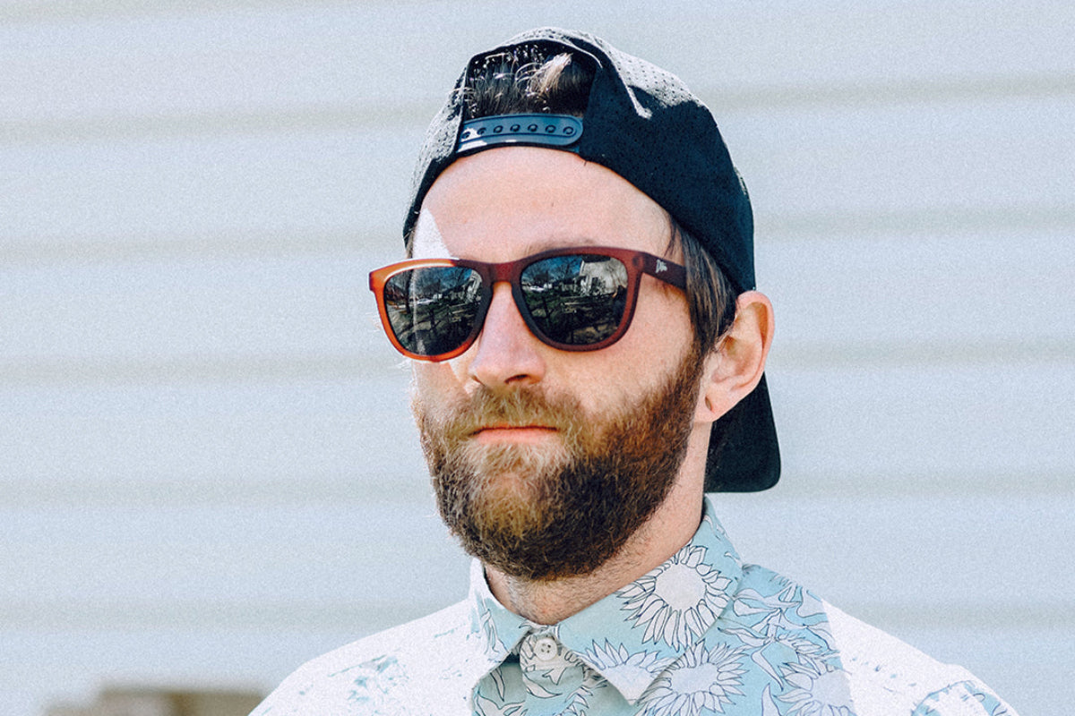 Frosted Burgundy - Jet Black Lens Polarized - Essentials