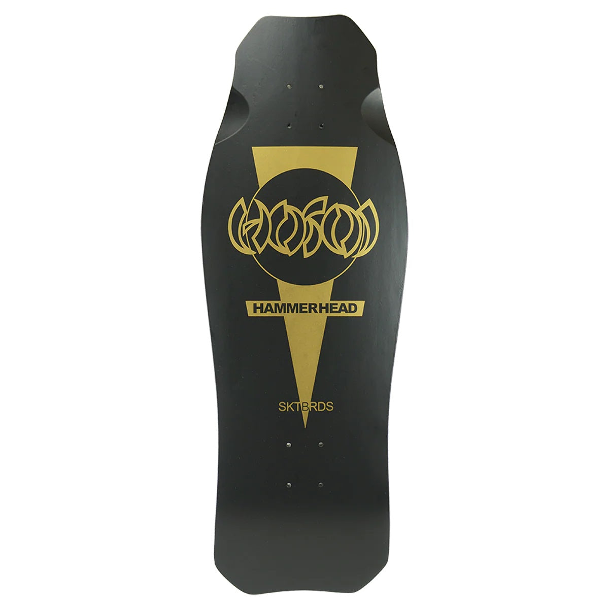 Hosoi Screened O.G. Hammerhead Skateboard Deck - 10.5″ Matte Black/Gold