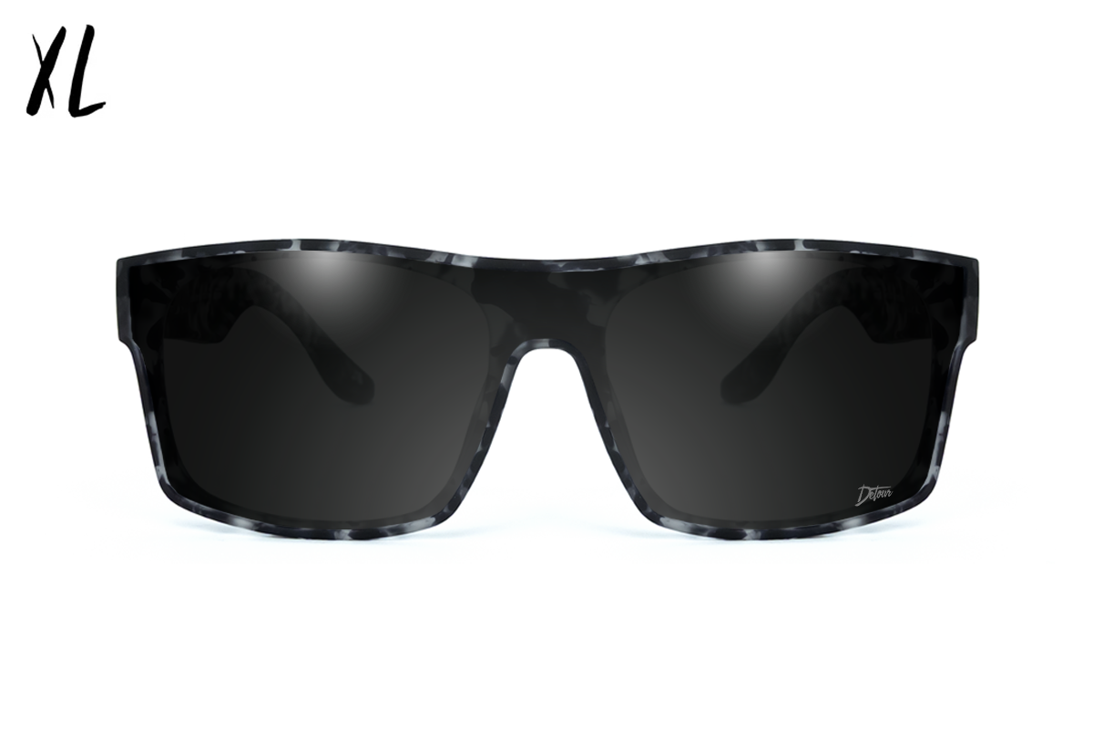 Horizon XL - Gray Tortoise - Jet Black Polarized