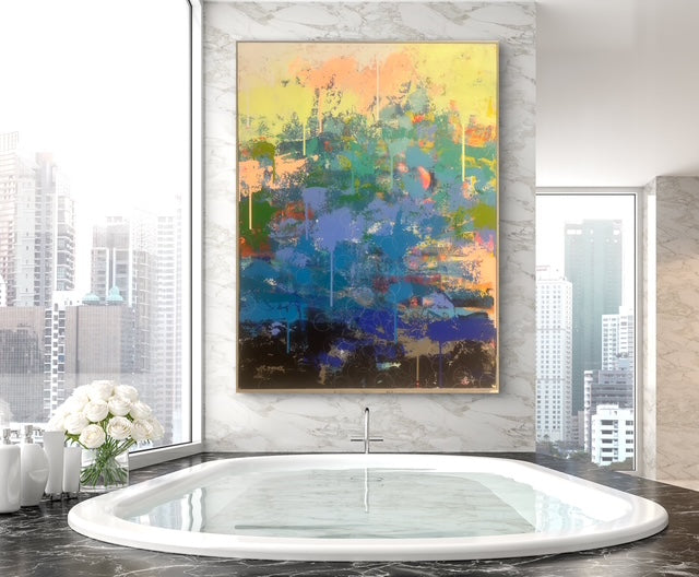 multi-colored art piece by chane monster 19