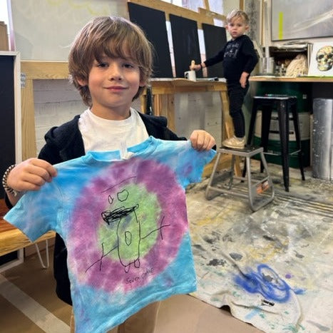 hand drawn seven chane stick man tee shirt