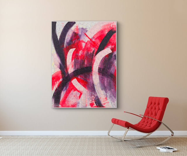 RED BLACK PINK CHANE MONSTER19 ART PIECE